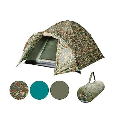 Abbildung von GRAND CANYON Unisex Erwachsene Topeka 2 Camouflage Zelt, Camourflage, OneSize