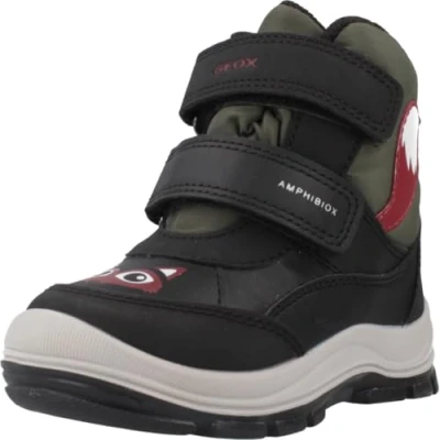 Abbildung von Geox Baby Jungen B FLANFIL Boy ABX Snow Boot, Black/DK Green, 23 EU