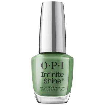 Abbildung von OPI Infinite Shine Happily Evergreen After vorgehärtete Gel Technologie ohne UV Lampe bis zu 11 Tage Halt langanhaltender, veganer Nagellack extra breiter ProWide Pinsel für makellosen Auftrag