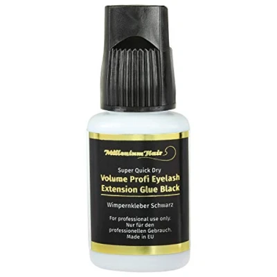 Abbildung von MilleniumHair Super Quick Dry Wimpern Kleber/Lash Kleber für Volumen Technik schnelltrocknend: 10g (schwarz)