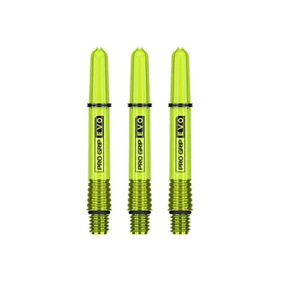 Abbildung von Target Darts Grün Pro Grip Evo Aluminium Dartschäfte Kurz