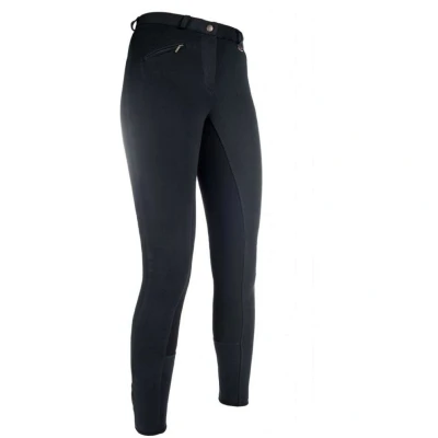 Abbildung von HKM Reithose Basic Belmtex Grip 3/4 Besatz Schwarz 158