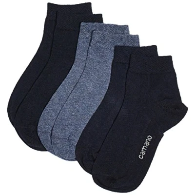 Abbildung von Camano Mädchen 3723 Füßlinge, 3er Pack, Blau (Navy 4), 27 30