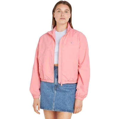 Abbildung von Tommy Jeans Essential Übergangsjacke, Damen, Größe: 32, Tickled pink