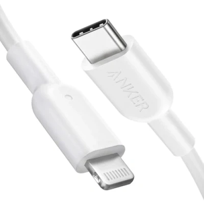 Abbildung von Anker PowerLine II USB C auf Lightning Kabel,90 cm lang, MFi Zertifiziert, für iPhone 13/13 Pro/12/12 Pro Max/11 Pro/X/XS/XR/8 Plus, Typ Ladegeräte,Unterstützt Power Delivery(Weiß)
