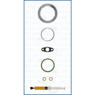 Abbildung von AJUSA JTC11988 Montagesatz, Lader with studs, syringe oil mit Dichtungen Montageanleitung BMW: 5 Touring, 3 Saloon