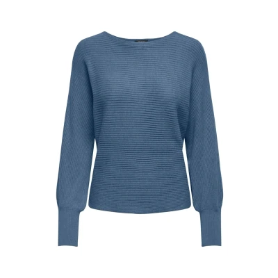 Abbildung von ONLY Adaline LS Strickpullover, Damen, Größe: XS, Coronet blue detail melange