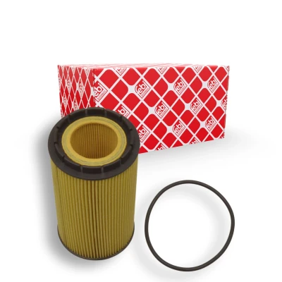 Abbildung von FEBI BILSTEIN 109225 Ölfilter mit Dichtring Filtereinsatz VOLKSWAGEN: Touareg I, Phaeton, AUDI: A8 D3, D4, BENTLEY: Continental GT