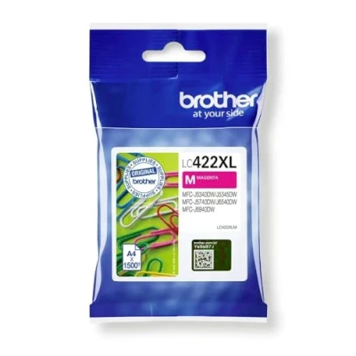 Abbildung von Brother Original Tintenpatrone LC 422XLM Magenta für ca. 1.500 Seiten, MFC J5340DW, J5345DW, J5740DW, J6540DW, J6940DW