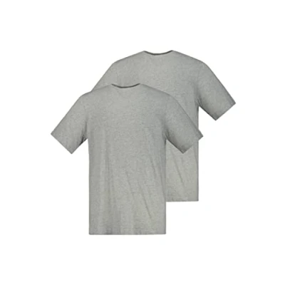 Abbildung von JP1880 Tshirt basic graumelange navy, Herren, Größe: 5XL, Grau melange navy