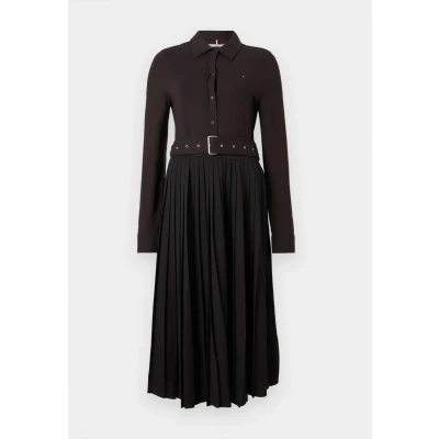 Abbildung von Tommy Hilfiger Polokleid »INTERLOCK MIX MEDIA POLO DRS LS«