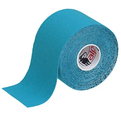 Abbildung von ALPIDEX Kinesiologie Tape 1/3/ 6/12 Rollen Viele Farben 5 m x cm Anwendungsbroschüre Elastisch Wasserfest Hautfreundlich Physio Muskel Set, Farbe:hellblau, Menge:1 Rolle