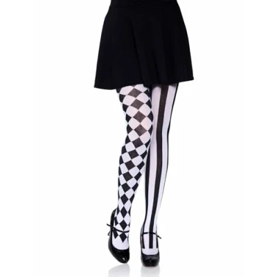 Abbildung von LEG AVENUE 7720 Harlequin Pantyhose, Einheitsgröße (EUR 36 40), Schwarz Weiss