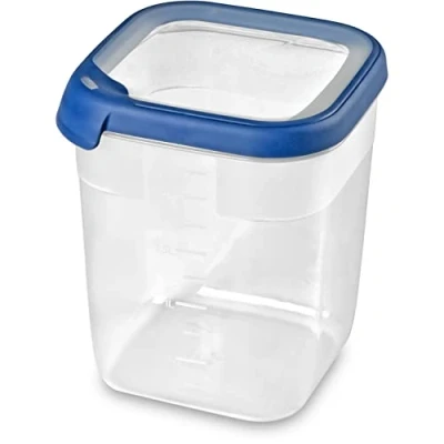 Abbildung von Curver KETER Verstärkter Behälter, Dunkelblau, Eco Line, Quadratisch, Large (6.2L), Lebensmittelbehälter