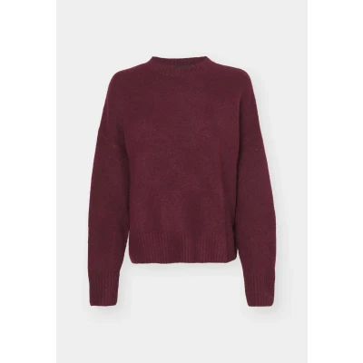 Abbildung von Vero Moda Vmboom O NECK Pullover Strickpullover, Damen, Größe: Small, Winetasting