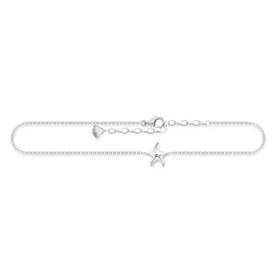 Abbildung von Thomas Sabo Fußkettchen Feder 925 Sterling Silber AK0008 001 21 L27v