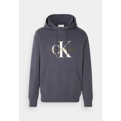 Abbildung von Calvin Klein Jeans Seasonal Monologo Regular Hoodie Sweatshirt, Herren, Größe: XL, Ebony