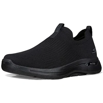 Abbildung von Skechers Herren Go Walk Arch Fit Iconic Sneakers, Black Textile Trim, 43 EU