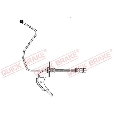 Abbildung von Bremsschlauch QUICK BRAKE 35.914, Rechts