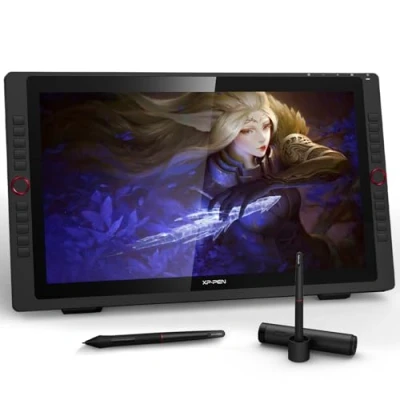 Abbildung von XP Pen Artist 24 Pro Grafiktablett 2K QHD 23,8 Zoll Display 90% Adobe RGB für digitale Bildbearbeitung Illustration