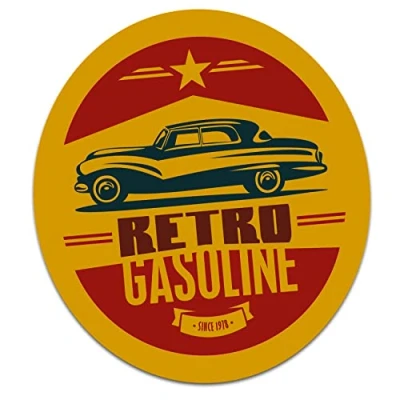 Abbildung von Retro Vintage Aufkleber Finest Folia Sticker Old School Ace Kult Rockabilly (#25 Gasoline)