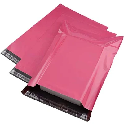 Abbildung von Switory Poly Versandtaschen, Versandtaschen für Versandverpackungen, 30,5 x 39,5 cm, 100 Stück, Knallrosa