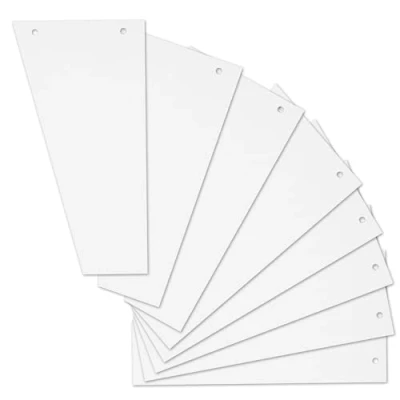 Abbildung von Herlitz Trennstreifen Trapez, Weiß, 120 x 230 mm, 100 Stück