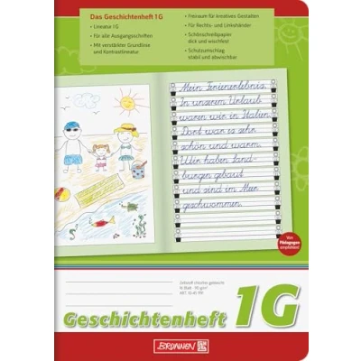 Abbildung von Brunnen 1045991 Geschichtenheft Klasse 2 (A5, 16 Blatt, Lineatur 1G)
