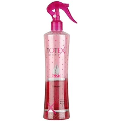 Abbildung von Totex 2 Phasen Haarspülung Spray Leave in Conditioning Für geschädigtes &amp; coloriertes Haar Formel Entwirrend Pflegend Feuchtigkeitsspendend Pink 400 ml