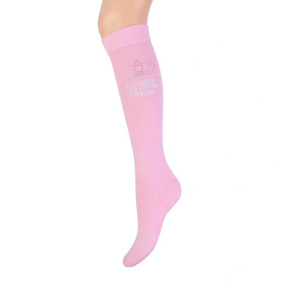 Abbildung von Stapp Horse Reitsocken Crown Strass Rose Silber 39 42