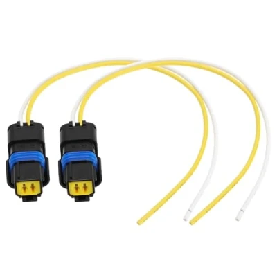 Abbildung von 2 Stück Kabelbaumverbinder für Lichtmaschinen, polig, Kabelverbinder, Lichtmaschinenstecker, Reparatur, Kabelbaum von PL12 WL, kompatibel mit Bosch