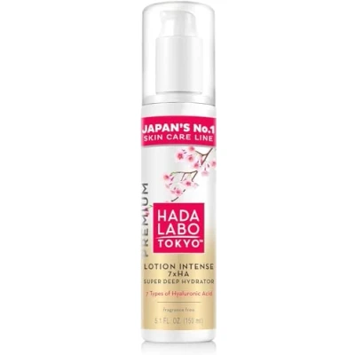 Abbildung von Hada Labo Tokyo Lotion Intense Gesichtscreme mit Hyaluronsäure 150 ml Feuchtigkeitscreme Antifaltencreme Frauen Effektive Gesichtspflege Gesichtslotion der Konsistenz eines leichten Gels