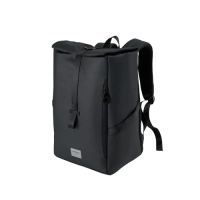 Abbildung von Cabin Max ISEO Rolltop Rucksack, 40 x 20 25 cm Handgepäck für Ryanair 40x20x25, Rucksack Flugzeug, Reiserucksack Flugzeug Wasserfest (Recyceltes RPET)