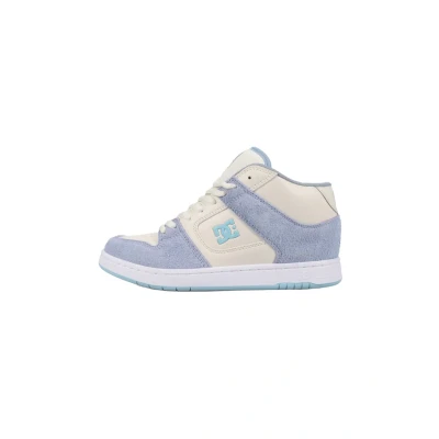 Abbildung von DC Shoes Manteca MID Skateschuh, Damen, Größe: 38, Blue/white Leder