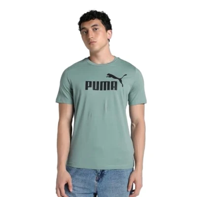 Abbildung von PUMA Unisex ESS No. 1 Logo Tee (s) T Shirts, Green Moon, L
