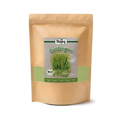 Abbildung von Biojoy BIO Gerstengras Pulver (500 g), gemahlene Gerste, roh &amp; ohne Zusätze