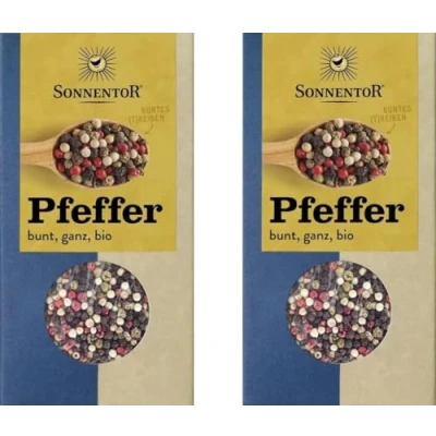 Abbildung von Sonnentor Bio Pfeffer, bunt und ganz, 50 g