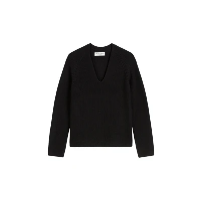 Abbildung von Marc O&#039;Polo Longsleeve V NECK Strickpullover, Damen, Größe: Small, Black