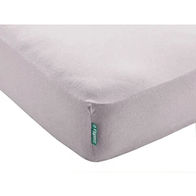 Abbildung von Spannbettlaken »Berlin« Bettlaken BxL+H 120x200+30 cm Stein Microsatin Hautfreundlich für Boxpringbetten Matratzen bis 30 Höhe, 202092