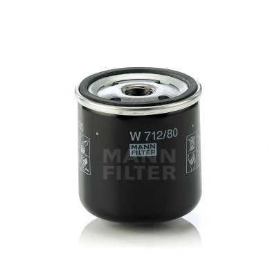 Abbildung von MANN FILTER W 712/80 Ölfilter 3/4 16 UNF mit einem Rücklaufsperrventil Anschraubfilter SAAB: 9 5 Saloon, 99, 9000 Hatchback