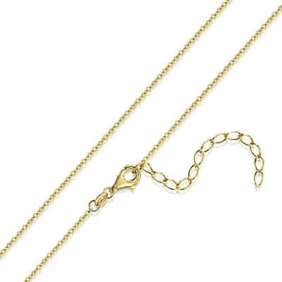Abbildung von Materia Feine Goldkette Ankerkette Gold Damen 925 Silber vergoldet K143