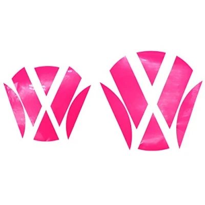Abbildung von Finest Folia Emblem Ecken Inlays Folie Aufkleber passgenau K006/K007 (Neon Pink)