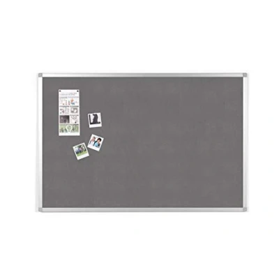 Abbildung von BoardsPlus Pinnwand 105 x 75 cm Grauem Filztafel mit Aluminiumrahmen