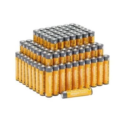 Abbildung von Amazon Basics AAA alkaline Batterien, leistungsstark, 1.5 V, 100er Pack