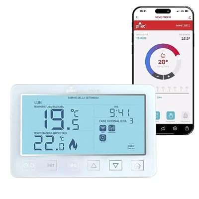 Abbildung von Digitales WLAN Thermostat mit Dual Band kompatibel Alexa Stromversorgung 230 V (Schnee PRO W)
