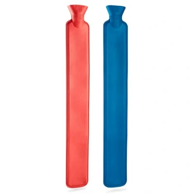 Abbildung von Wärmflasche Ohne Bezug 2L, 1er oder 2er Pack Lang Gummi Schlauch Hot Water Bottle 2L Gifts for Women (2 Stück)
