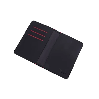 Abbildung von Troika Slim Pass Reisepasshülle und Kreditkartenetui aus Kunstleder in der Farbe Schwarz, Maße: 10,3cm x 14,5cm 0,5cm, PPH10/LE