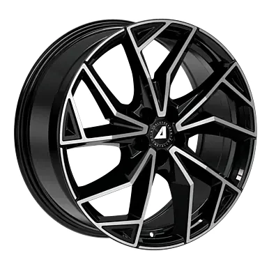 Abbildung von ALUTEC 5 loch 19Zoll 100mm Alufelge ADX.02 Schwarz frontpoliert ADX2 80940V73 1 Felge 8,0Zoll 40mm 57,1mm