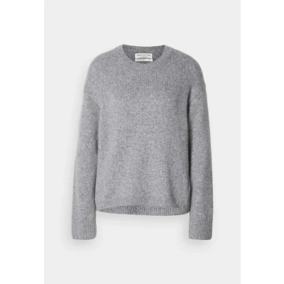 Abbildung von Marc O&#039;Polo Longsleeve Round NECK Strickpullover, Damen, Größe: XS, Grey granite melange