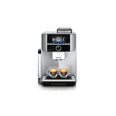 Abbildung von Siemens EQ.9 Plus Connect s500 TI9553X1RW Kaffeevollautomat mit Touchscreen für zwei Tassen gleichzeitig Barista Modus , 2.3 liters, Farbe: Edelstahl (Displaysprache nicht auf Deutsch)